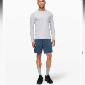 Lululemon Pace Breaker Short 9" *Liner Heather Allover Iron Blue True Navy